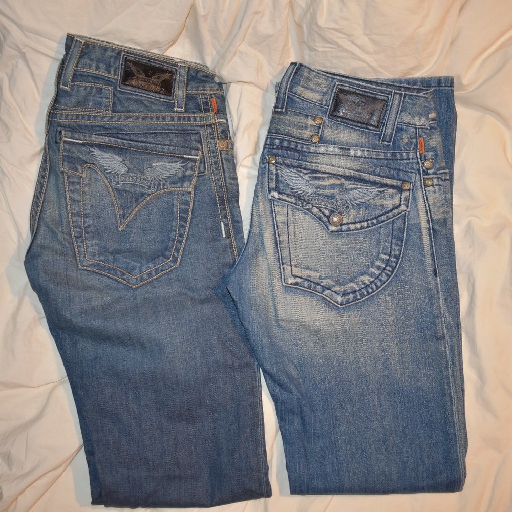 pick from  2 Robins Jeans waist size 28 and 29